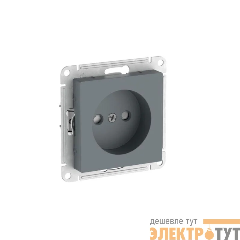 Розетка AtlasDesign 16А без заземл. защ. шторки быстрозажим. клем. механизм грифель SE ATN000749S