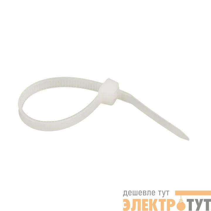 Хомут кабельный 4.8х120 нейл. бел. (уп.100шт) EKF plc-c-4.8x120