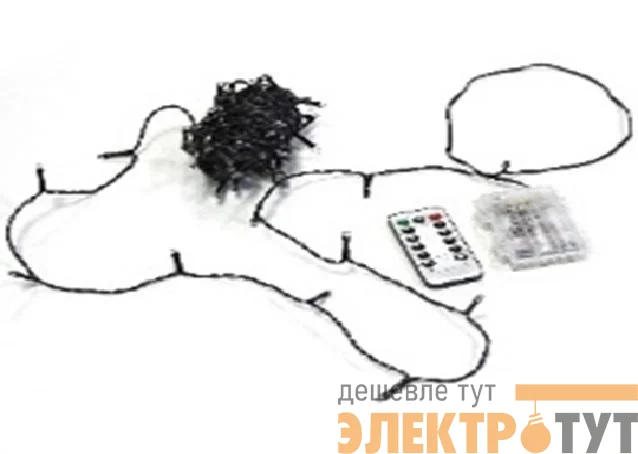 Гирлянда "Нить" 12м LD120-GWW-BO-RC 120 тепл. бел. светодиодов с контроллером уличная дистанционный пульт SHLights 4690601042323
