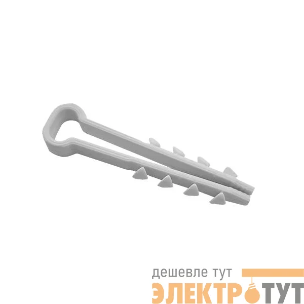 Дюбель-хомут для плоского кабеля 5-8мм бел. (уп.100шт) TOKOV ELECTRIC TKE-DH-5-8-PK-C01