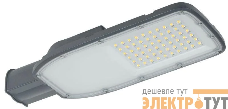 Светильник светодиодный ДКУ 1004-100Ш 5000К IP65 уличный консольный сер. IEK LDKU1-1004-100-5000-K03