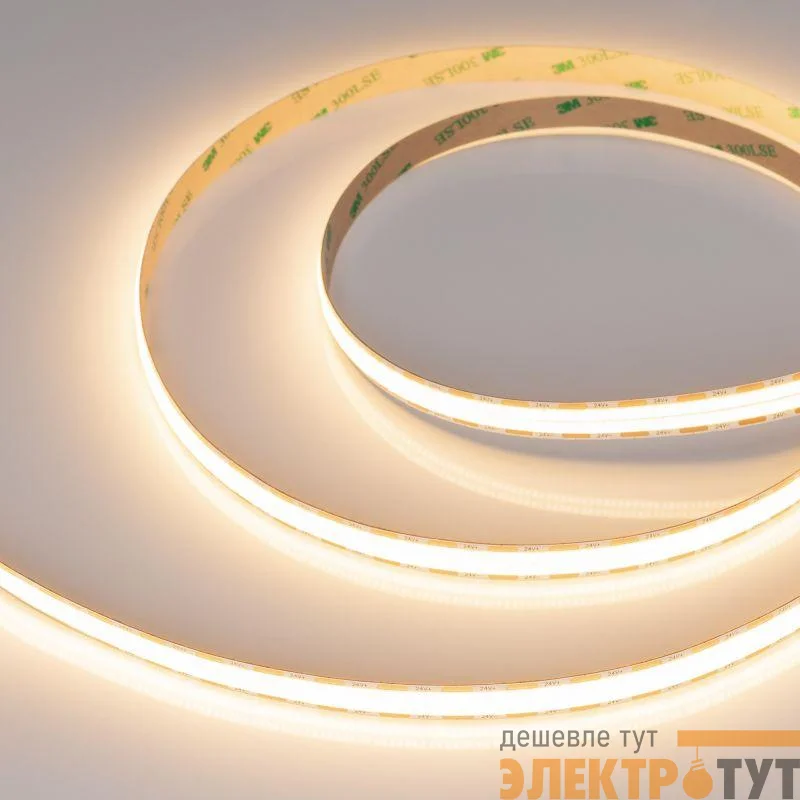 Лента светодиодная COB-X1088-12mm 24V Warm 3000К 22Вт/м IP20 (уп.5м) Arlight 046932