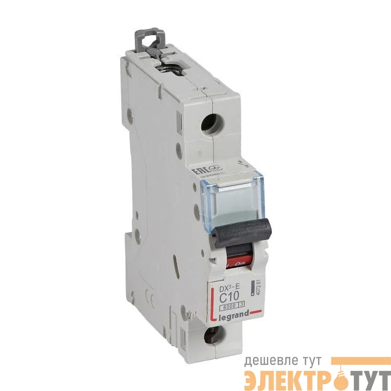 Выключатель автоматический модульный 1п C 10А 6кА DX3-E 6000 1мод. 230/400В Leg 407261