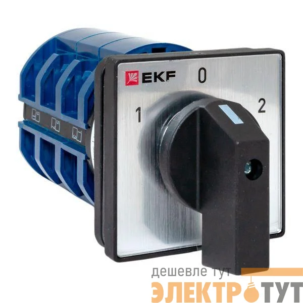 Переключатель кулачковый ПК-1-43 3п 63А "1-0-2" IP65 EKF pk-1-43-63-65