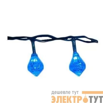 Гирлянда светодиодная «Бриллианты» ULD-S0280-020/DTA BLUE IP20 DIAMONDS с контроллером 20led 2.8м прозр.син. UNIEL 07922