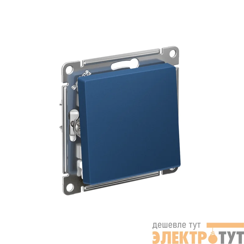 Выключатель AtlasDesign (сх. 1) 10AX с самовозвратом механизм аквамарин SE ATN001115