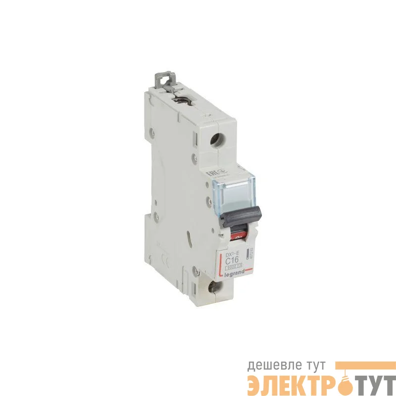 Выключатель автоматический модульный 1п C 16А 6кА DX3-E 6000 1мод. 230/400В Leg 407263