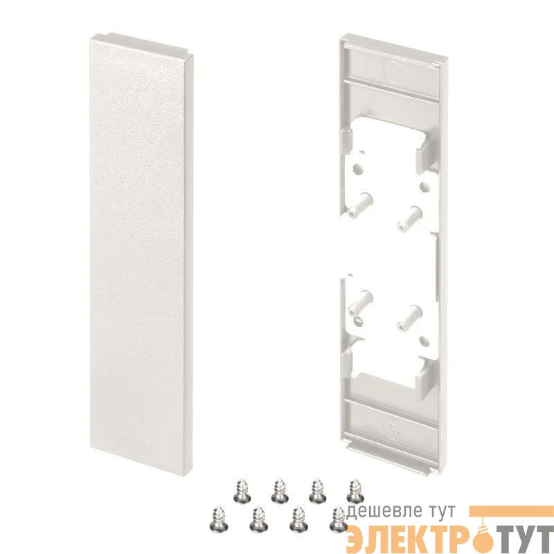 Заглушка SL-LINE-25100-DUAL WHITE глухая пластик (комплект) Arlight 043125