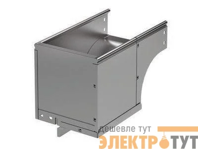 Угол для лотка вертикальный внешний прав. 90град. 100х50 CDSD 90 в комплекте с крепеж. элементами цинк-ламель DKC 37502KZL