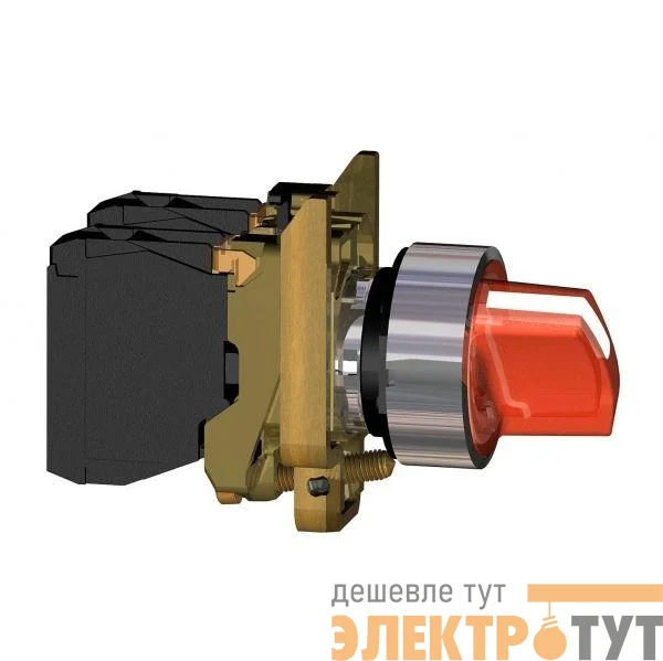 Переключатель 22мм 230-240В красн. SchE XB4BK124M5