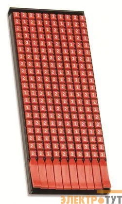 Маркер для кабеля сечением 1.5-2.5мм пустой оранж. (уп.200шт) DKC MKF999OS2