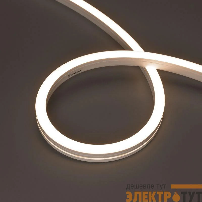 Лента светодиодная MOONLIGHT-SIDE-A140-12x17mm 24V Warm 3500К 9.6Вт/м IP67 wire x2 боков. вывод кабеля герметичная (уп.5м) Arlight 042785