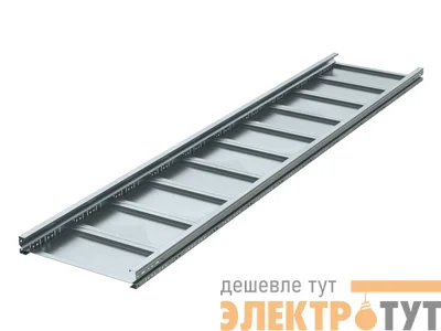 Лоток листовой неперфорированный 300х100 L3000 сталь 1.5мм тяжелый (лонжерон) DKC UNM313HDZ