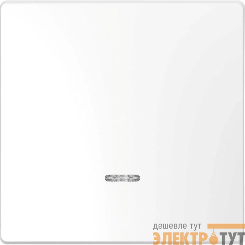Клавиша для 1-кл. выкл. Merten D-Life линза для LED мод. SD бел. лотос SchE MTN3320-6035