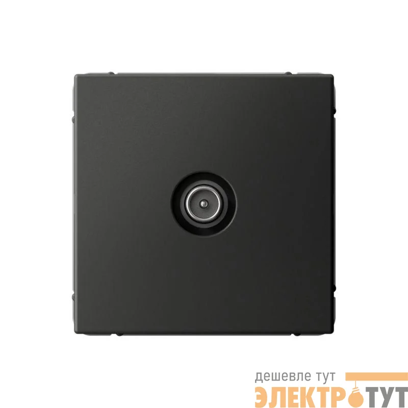 Розетка телевизионная оконечная TV ArtGallery 1дБ механизм базальт SE GAL001491