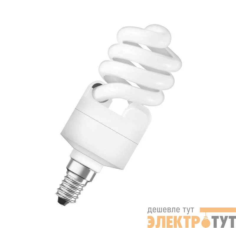 Лампа люминесцентная компакт. DULUXSTAR MINI TWIST 15W/840 15Вт E14 спиральная 4000К OSRAM 4052899916197