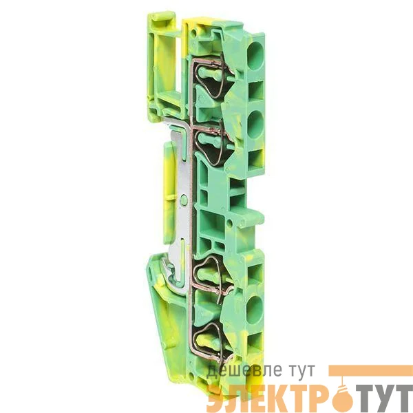Колодка клеммная ST-4 4 вывода земля пружинная EKF plc-jxb-st-4-4-pen