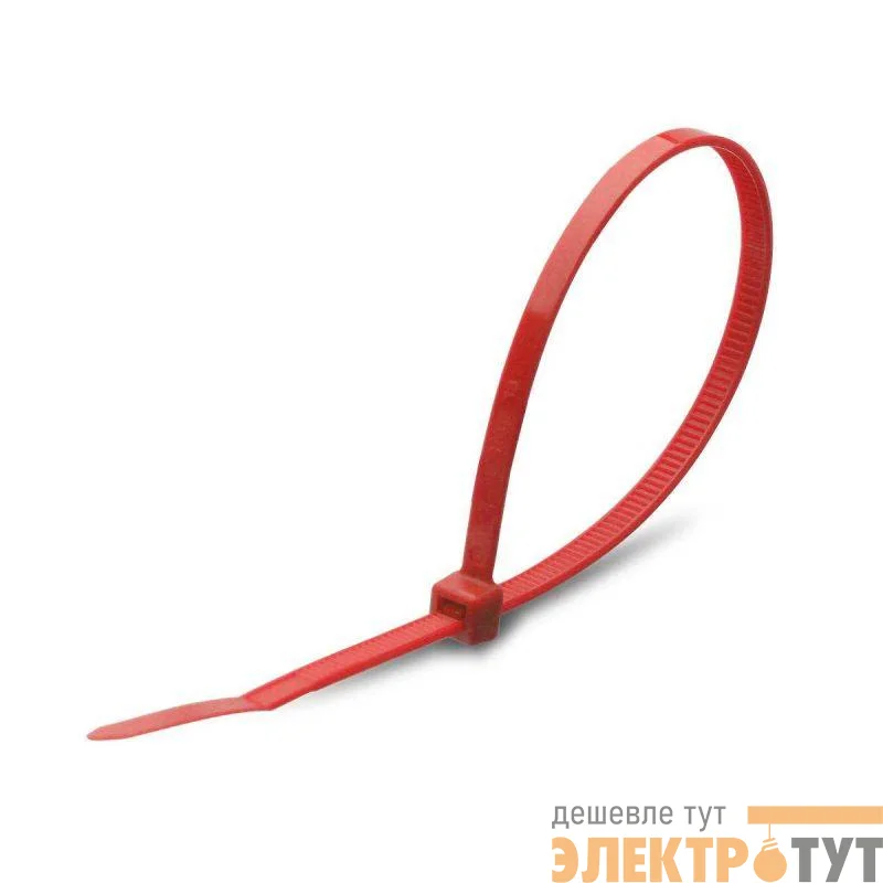 Хомут нейлоновый КСС 5х400 красн. (уп.100шт) Fortisflex 90328