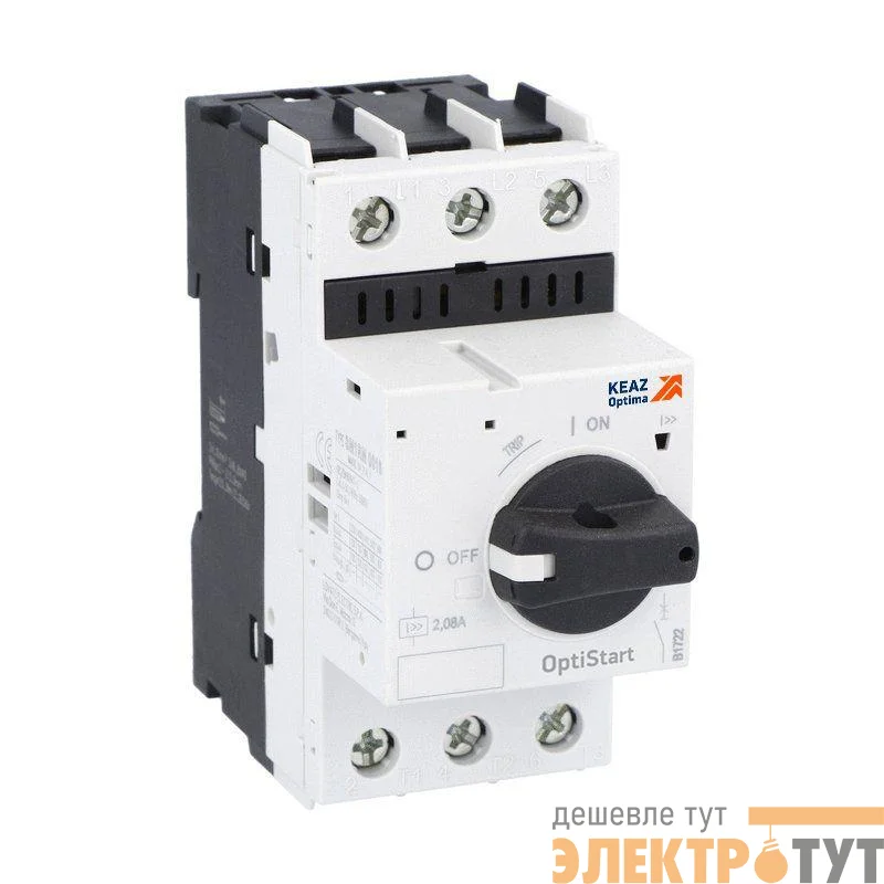 Выключатель автоматический OptiStart MP 32RHI 6.5 T2 КЭАЗ 340161
