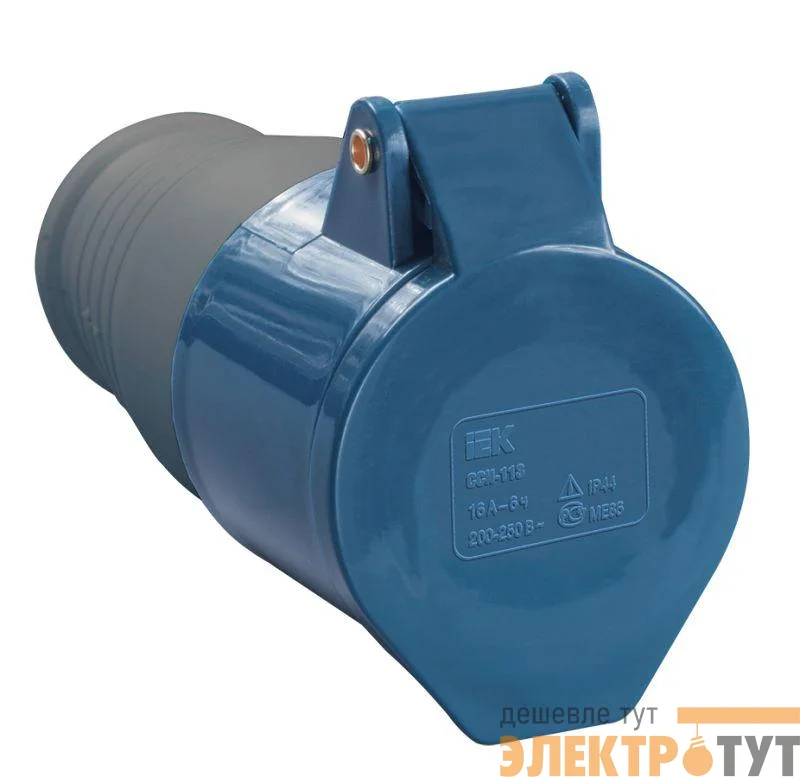 Розетка кабельная 32А 220В 2P+PE ССИ-223 IP44 IEK PSR21-032-3