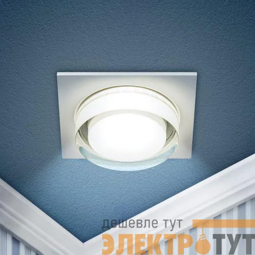 Светильник декоративный DK108 WH MR16 GU5.3 встраив. бел. ЭРА Б0058398
