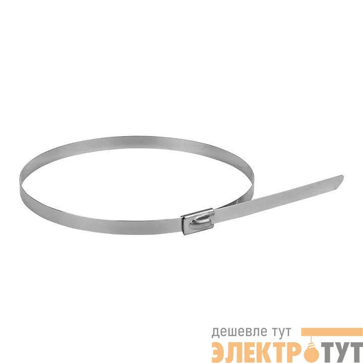 Хомут AISI 304  4.6х290 нерж. сталь FlexLock (уп.10шт) PROxima EKF plc-fl-tss-304-4.6x290-r