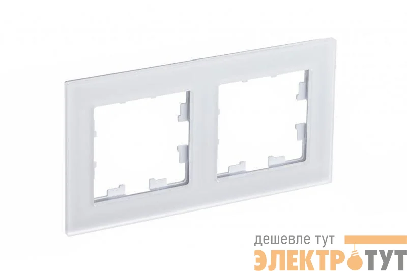 Рамка 2-м AtlasDesign Nature матов. стекло бел. SE ATN330102