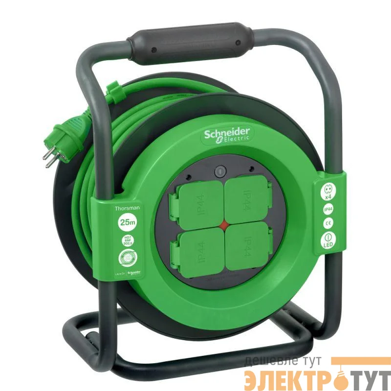 Удлинитель катушечный Thorsman 4х25м 3х2.5 IP44 SchE IMT33148