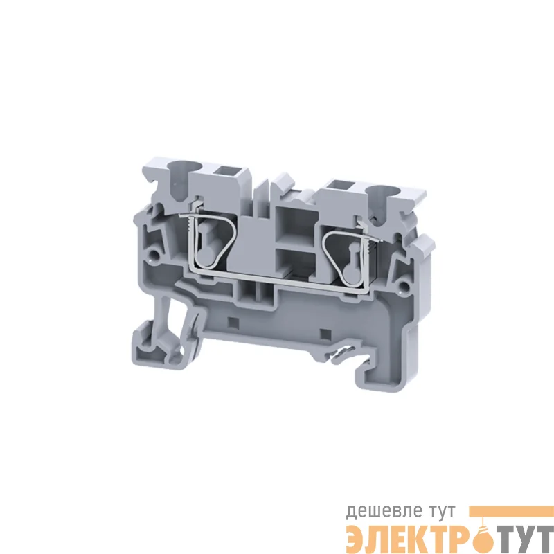 Клемма проходная пружинная OptiClip CX-4-I-32A-(0.2-4) сер. КЭАЗ 289713