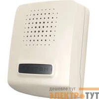 Звонок проводной Сверчок электрон. гонг 220В 80-90дБА бел. Тритон СВ-04