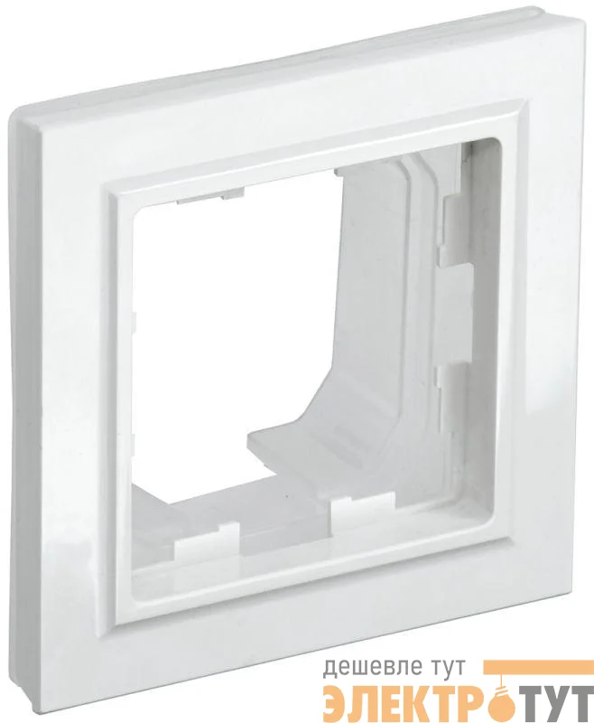 Рамка 1-м IP44 BRITE РУ-1-БрБ-44 бел. IEK BR-M12-44-K01