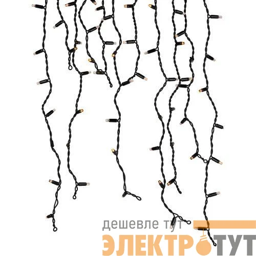 Гирлянда светодиодная "Бахрома" 2х0.7м 100LED желт. IP65 220В ERAPS-BZ1 Эра Б0060545