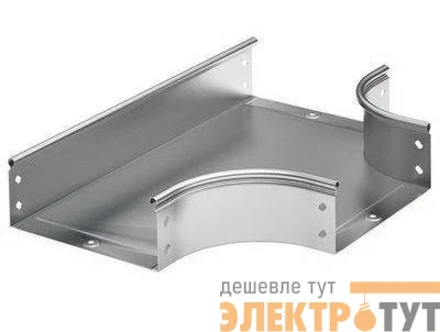 Ответвитель для лотка Т-образ. горизонт. DPT 300х50 в комплекте с крепеж. эл. цинк-ламель DKC 36125KZL