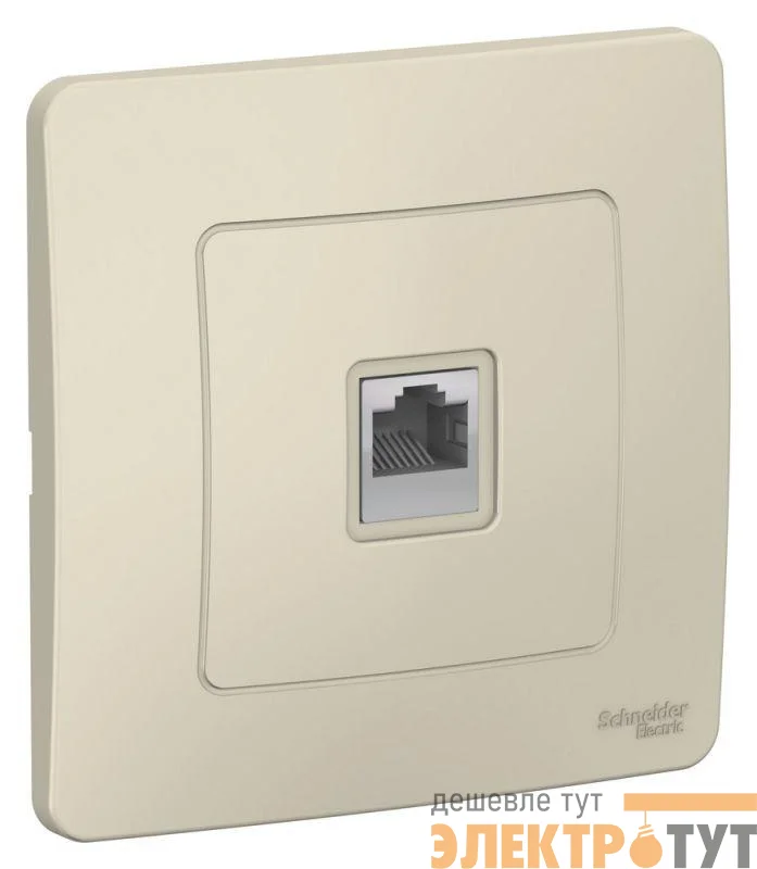 Розетка компьютерная 1-м СП BLANCA RJ45 кат.5e молоч. SchE BLNIS045002