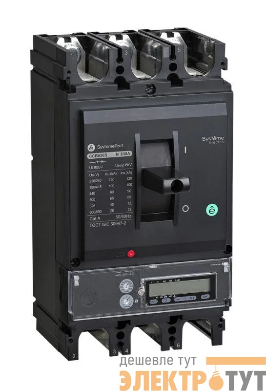 Выключатель автоматический SPC400 36кА S5.3E 3P3D 400А SE SPC400F40053E3DFC