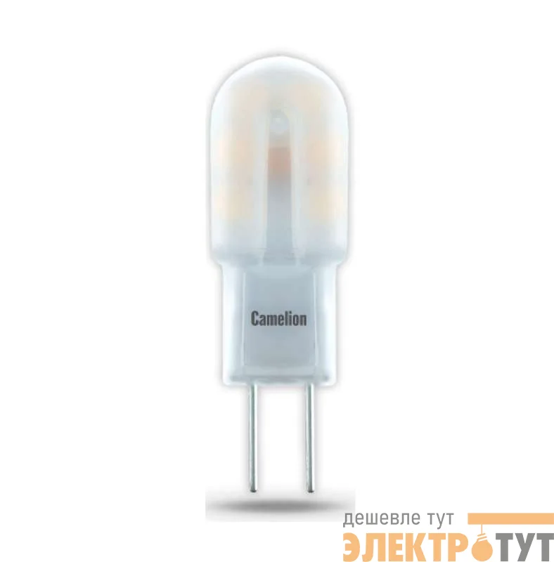 Лампа светодиодная LED1.5-JC/845/G4 1.5Вт капсульная 4500К бел. G4 120лм 12В Camelion 12022