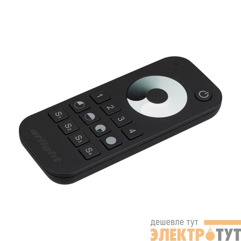 Пульт SMART-R24-DIM Black (4 зоны 2.4G) IP20 пластик Arlight 023475