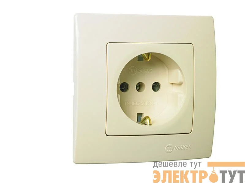 Розетка Lillium с заземл. Makel 32010028