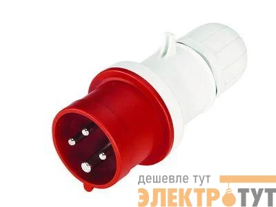 Вилка эл. каб. 32А 3P+E 400В IP44 DKC DIS2133236