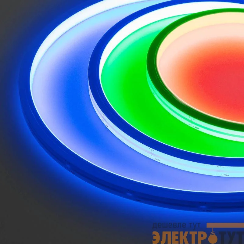 Лента светодиодная MOONLIGHT-TOP-B84-13x12mm 24V RGB 12Вт/м IP67 wire x2 боков. вывод кабеля герметичная (уп.5м) Arlight 041485