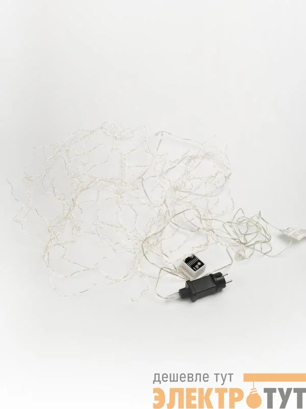 Гирлянда "Занавес-водопад" CLLDM400WW-C-USB-RC 1.5х2м 400 тепл. бел. светодиодов 10 нитей с контроллером для помещений пульт SHLights 4690601050106