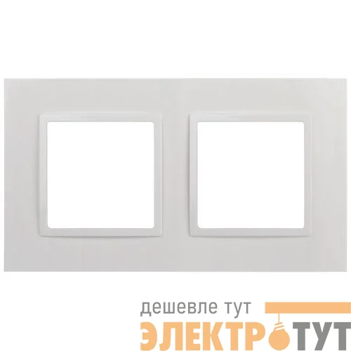 Рамка 2-м Elegance 14-5012-01 Classic бел. Эра Б0060576