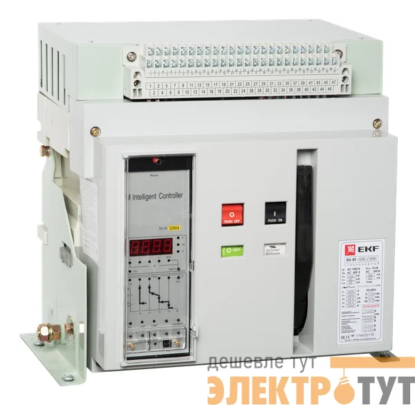 Выключатель автоматический 3п 2000/1250А 80кА ВА-45 PROxima стац. EKF mccb45-2000-1250