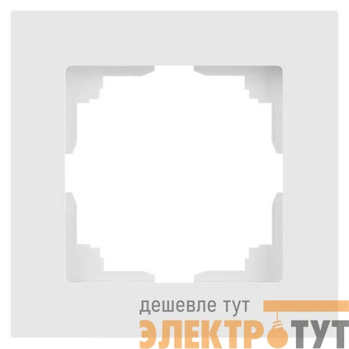 Рамка 1-м СП Accent 6-501-01М бел. матов. Intro Б0063730