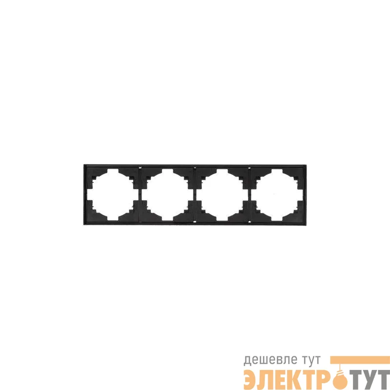 Рамка 4-м STRONG MIELE антрацит Kranz KR-78-0754-5