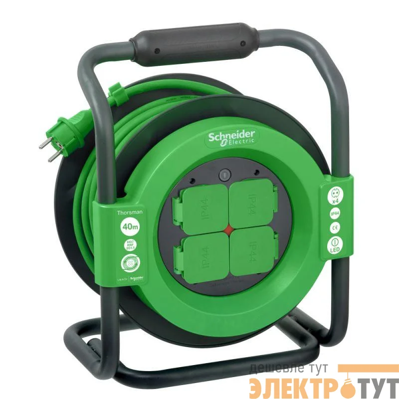 Удлинитель катушечный Thorsman 4х40м 3х1.5 IP44 SchE IMT33158