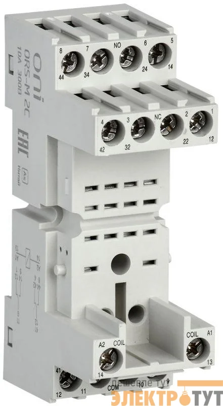 Розетка ORS-M для реле ORM 2C ONI ORS-M-1-2-G