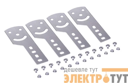 Пластина крепежная GSV H80 (4шт) в комплекте с крепежными элементами для монтажа цинк-ламель DKC 30014KHDZL