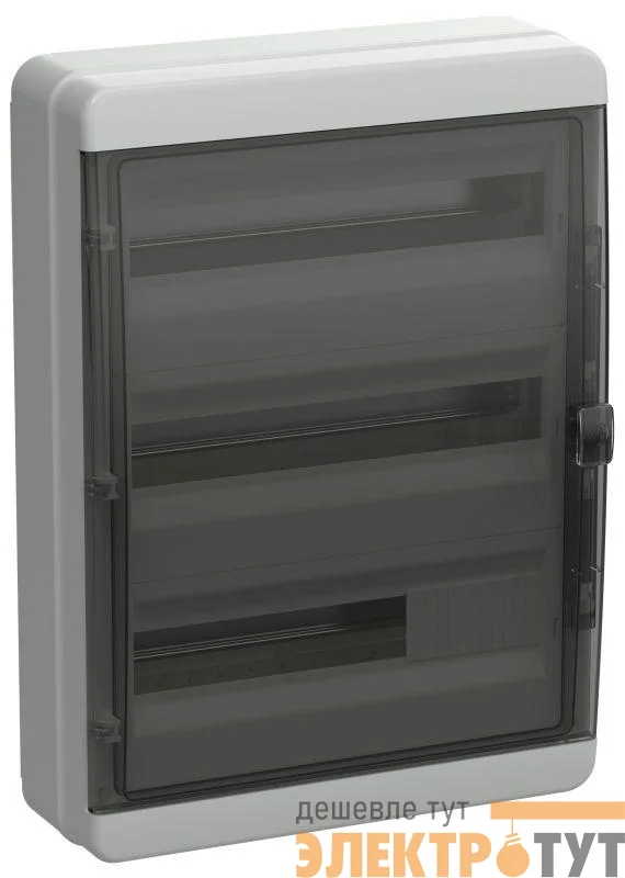 Корпус КМПн-54 TEKFOR IP65 черн. прозр. дверь пластик. IEK TF5-KP72-N-54-65-K03-K02