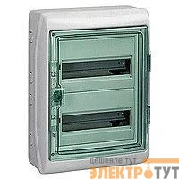 Бокс ОП Kaedra 24мод. (2 ряда по 12мод.) с клемм. IP65 SchE 13433